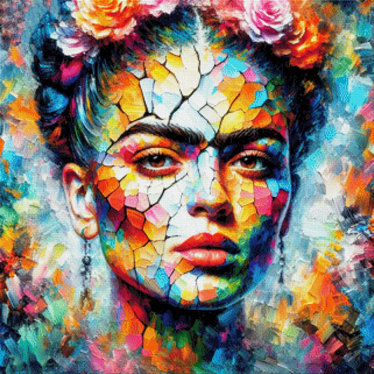 Buntes Gesicht - Diamond Painting