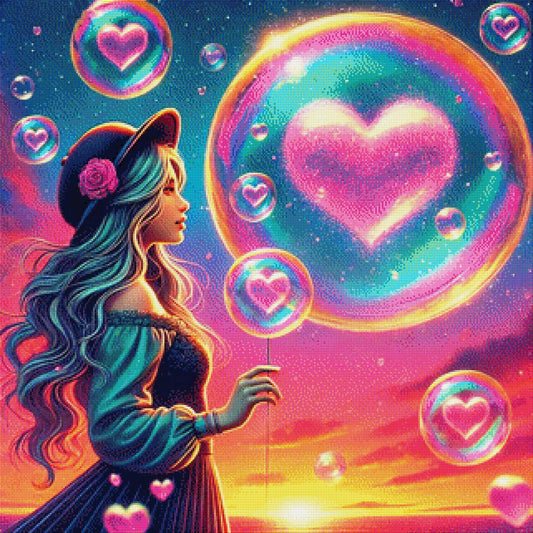 Bubble Girl - Diamond Painting