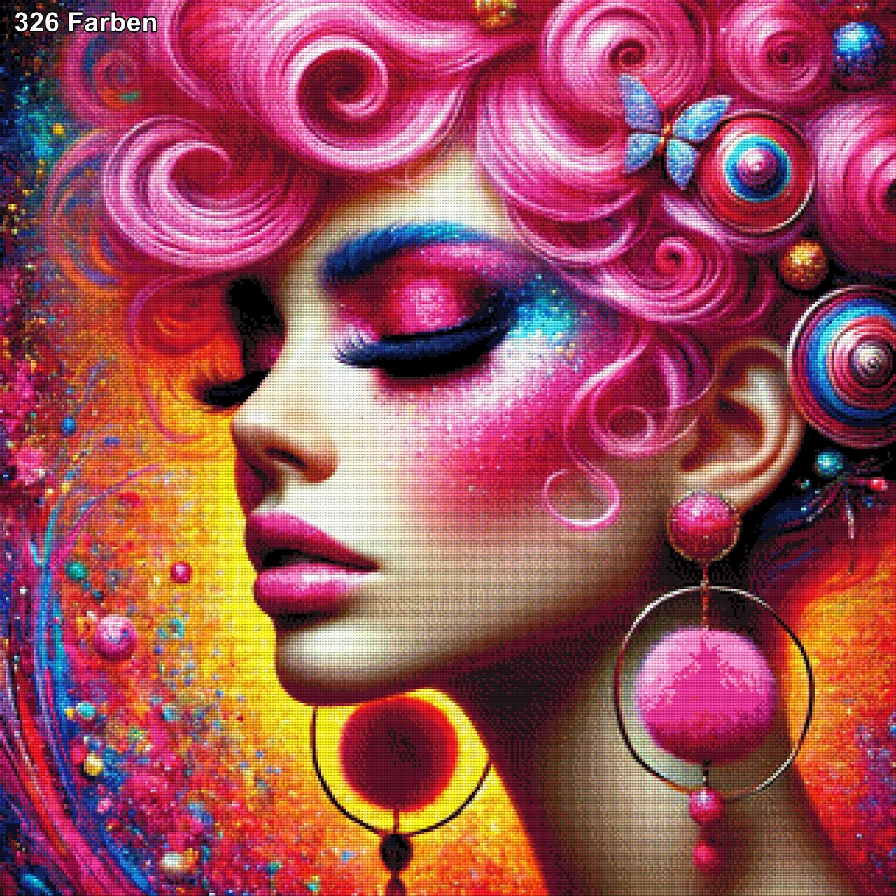 Pink Lady - Diamond Painting