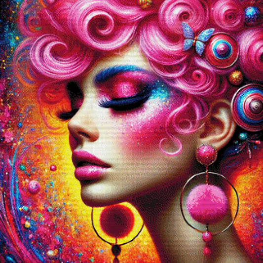 Pink Lady - Diamond Painting