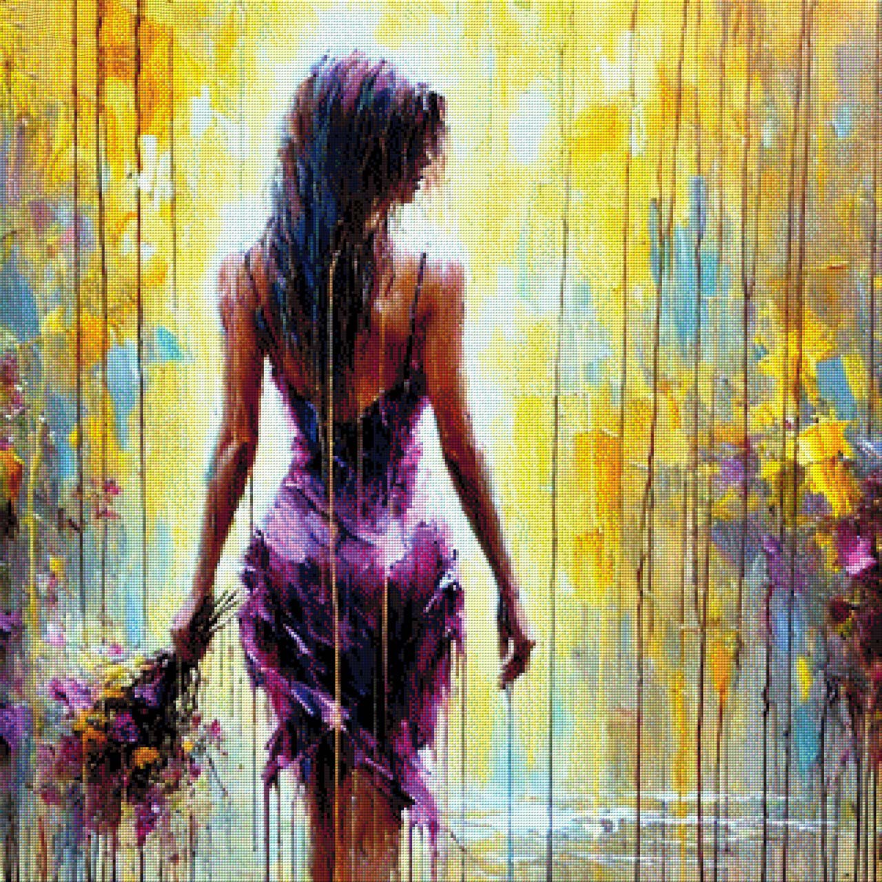Lady Lila - Diamond Painting
