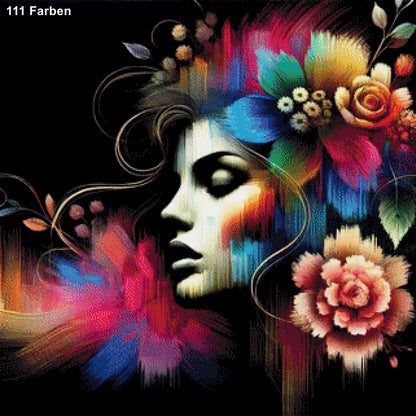 Bunte Schönheit - Diamond Painting