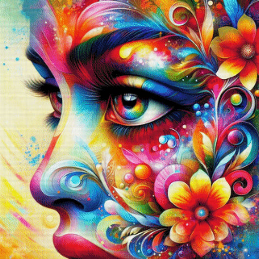 Flowerface - Diamond Painting