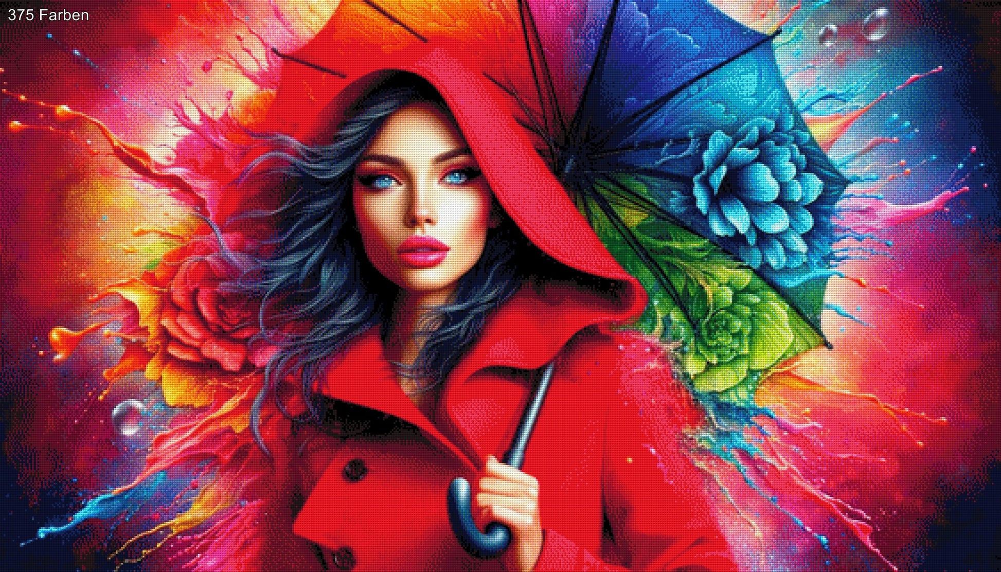 Lady in Red - Diamond Painting