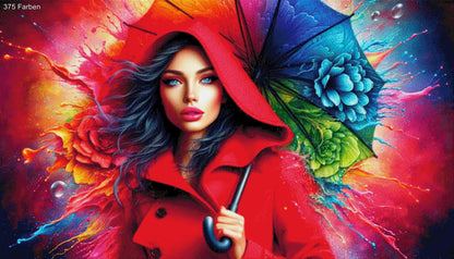 Lady in Red - Diamond Painting