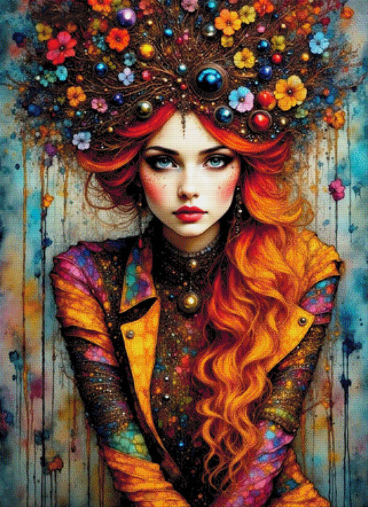 Orange Lilly - Diamond Painting