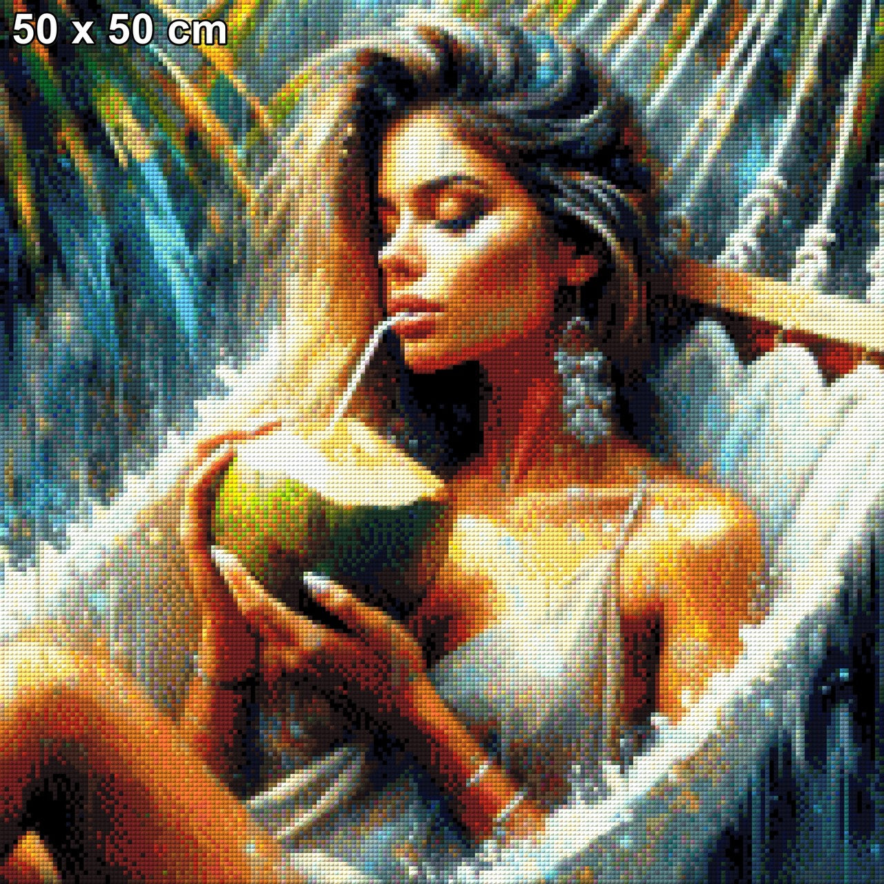 Lisa am Strand - Diamond Painting