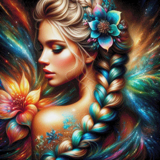 Geflochtene Schönheit - Diamond Painting