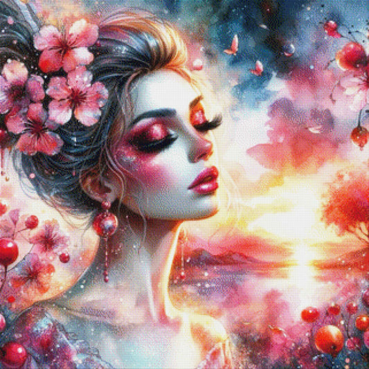 Flora die Träumerin - Diamond Painting