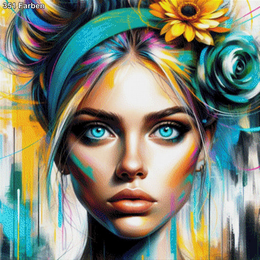 Adina die Geschmückte - Diamond Painting