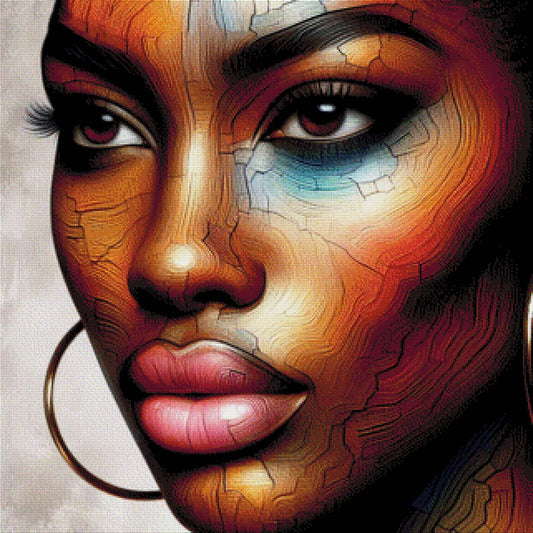 Afrikanische Schönheit - Diamond Painting