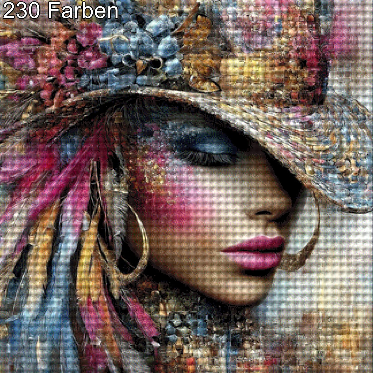 Madame Chapeau - Diamond Painting