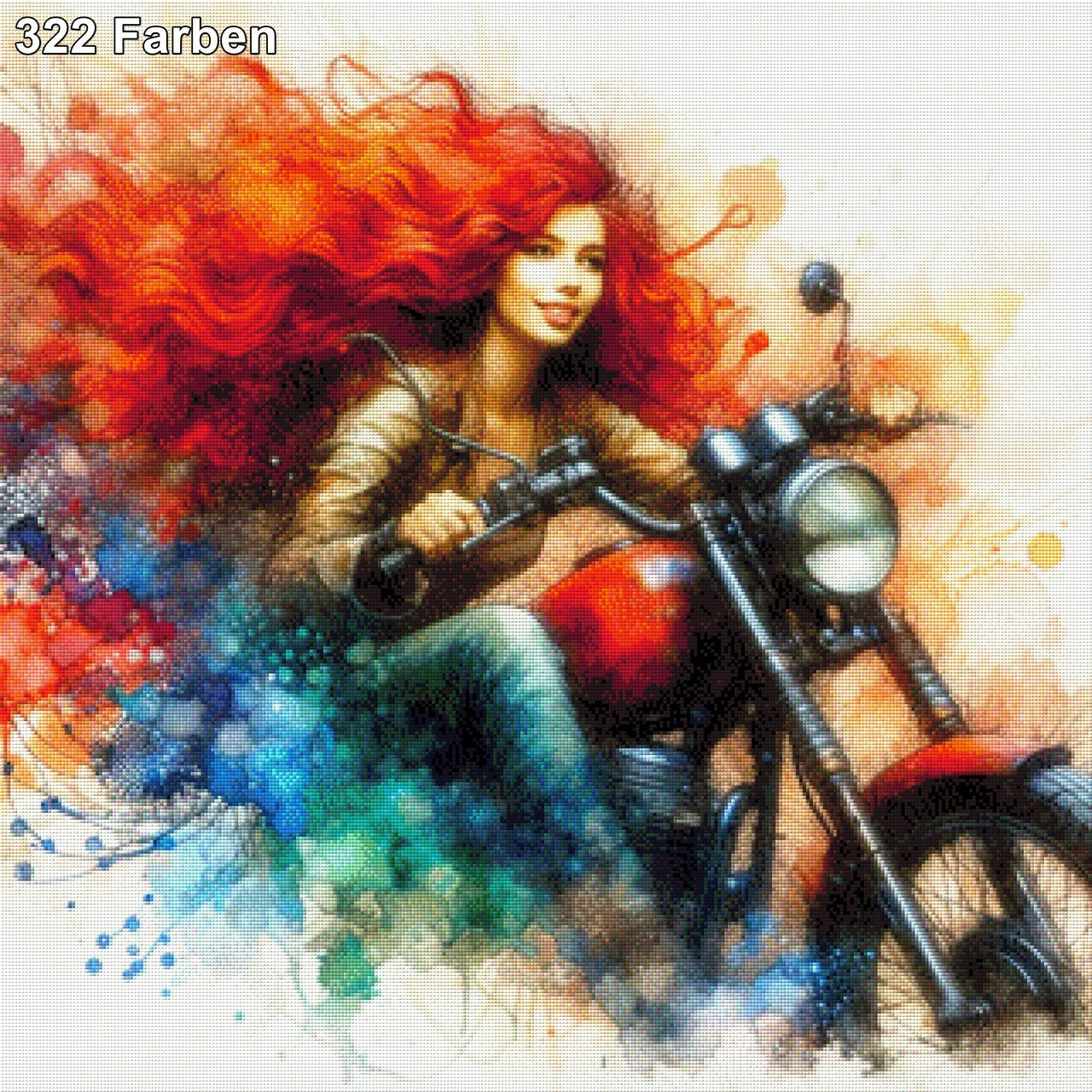 Bikerin - Diamond Painting