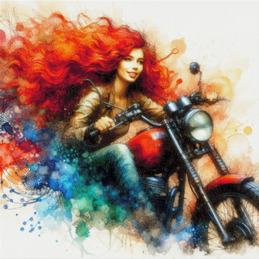 Bikerin - Diamond Painting