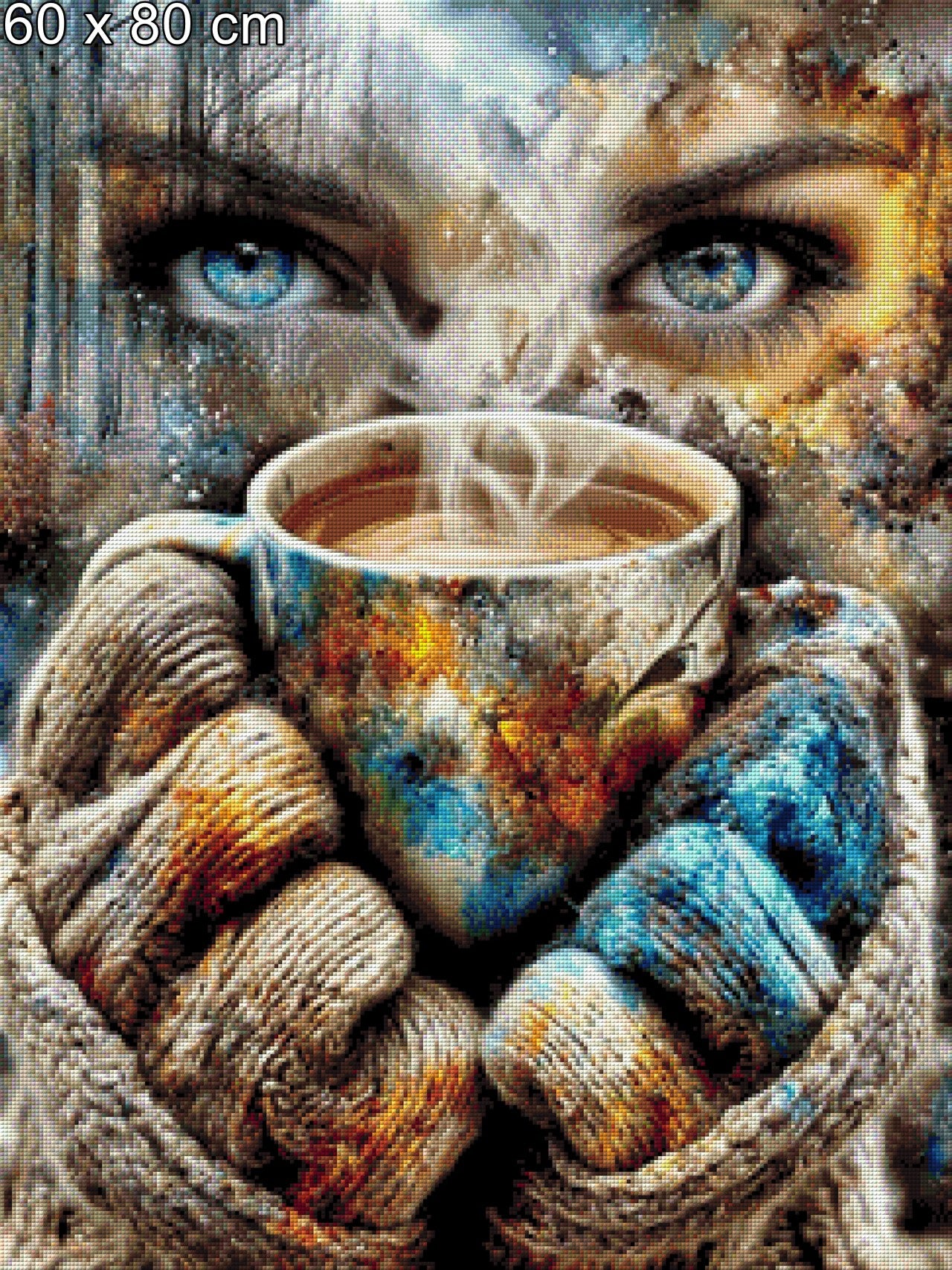 Diamond Painting Landschaft Augen Wald