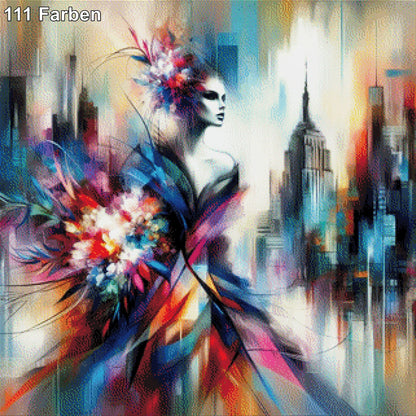 Abstrakte Frau - Diamond Painting