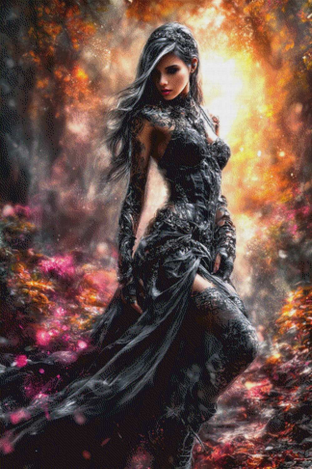 5D Diamond Painting - Aurelia Black