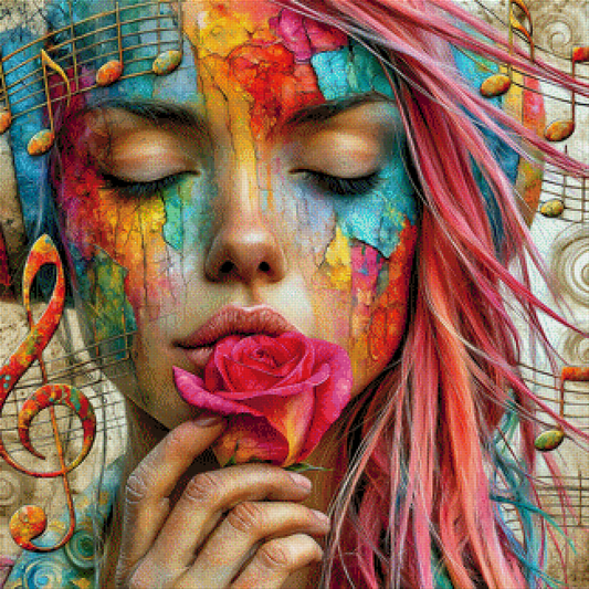 5D Diamond Painting - Bunte Melodie