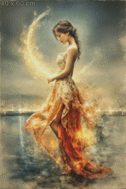 5D Diamond Painting - Aura der Mondsichel
