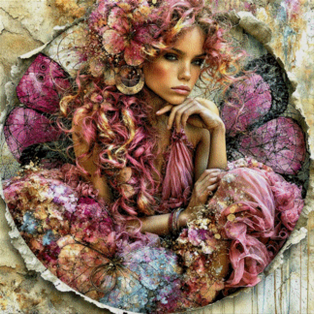 5D Diamond Painting - Rosa Romantik