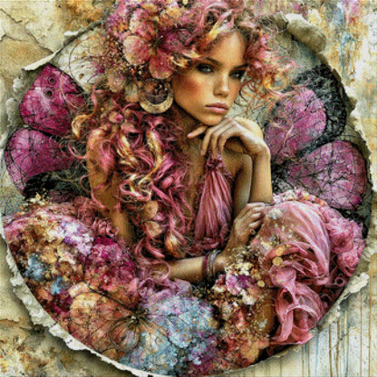 5D Diamond Painting - Rosa Romantik
